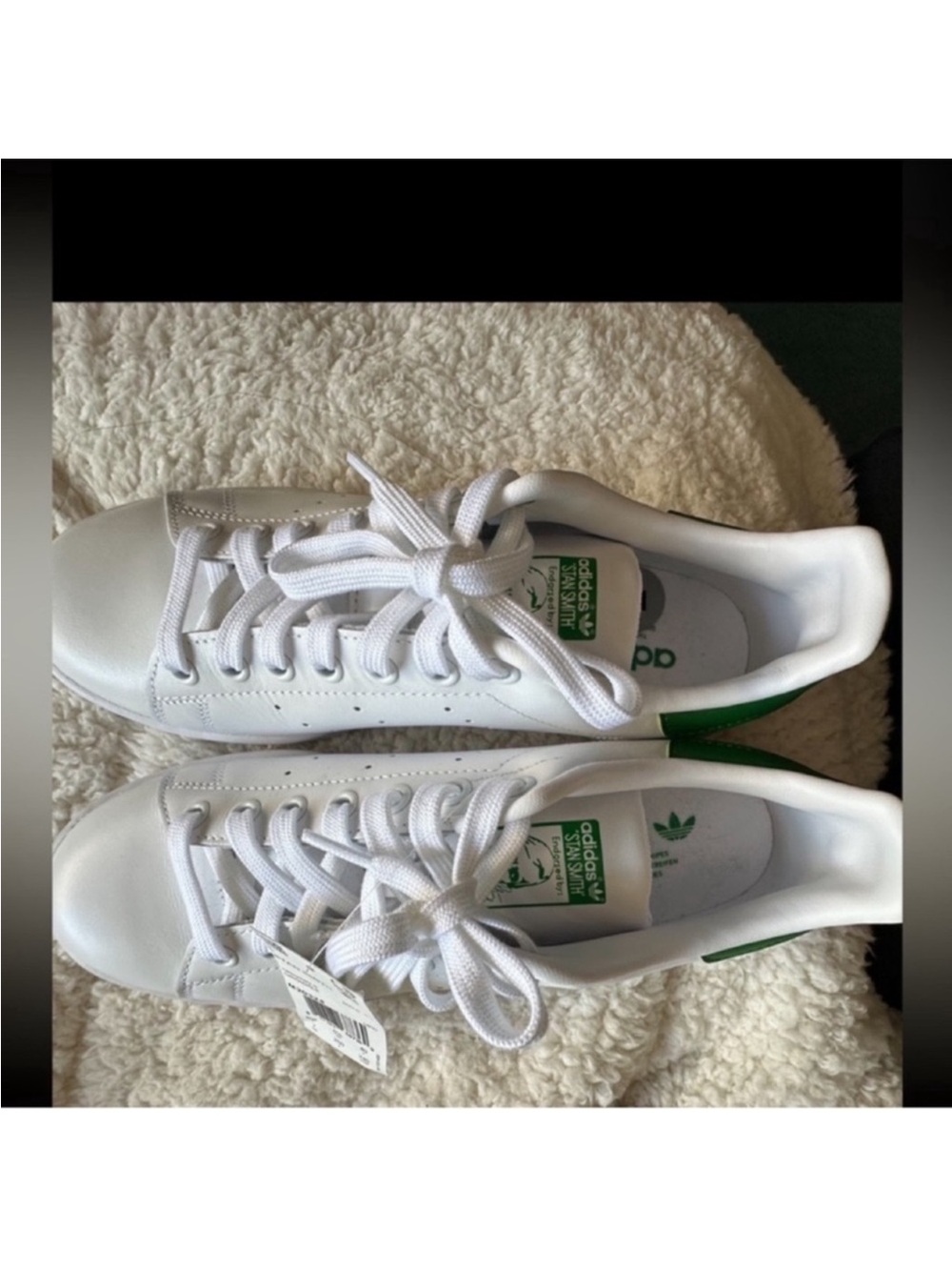 adidas White & Green Low-Top Sneakers Stan Smith - Picture 3 of 9
